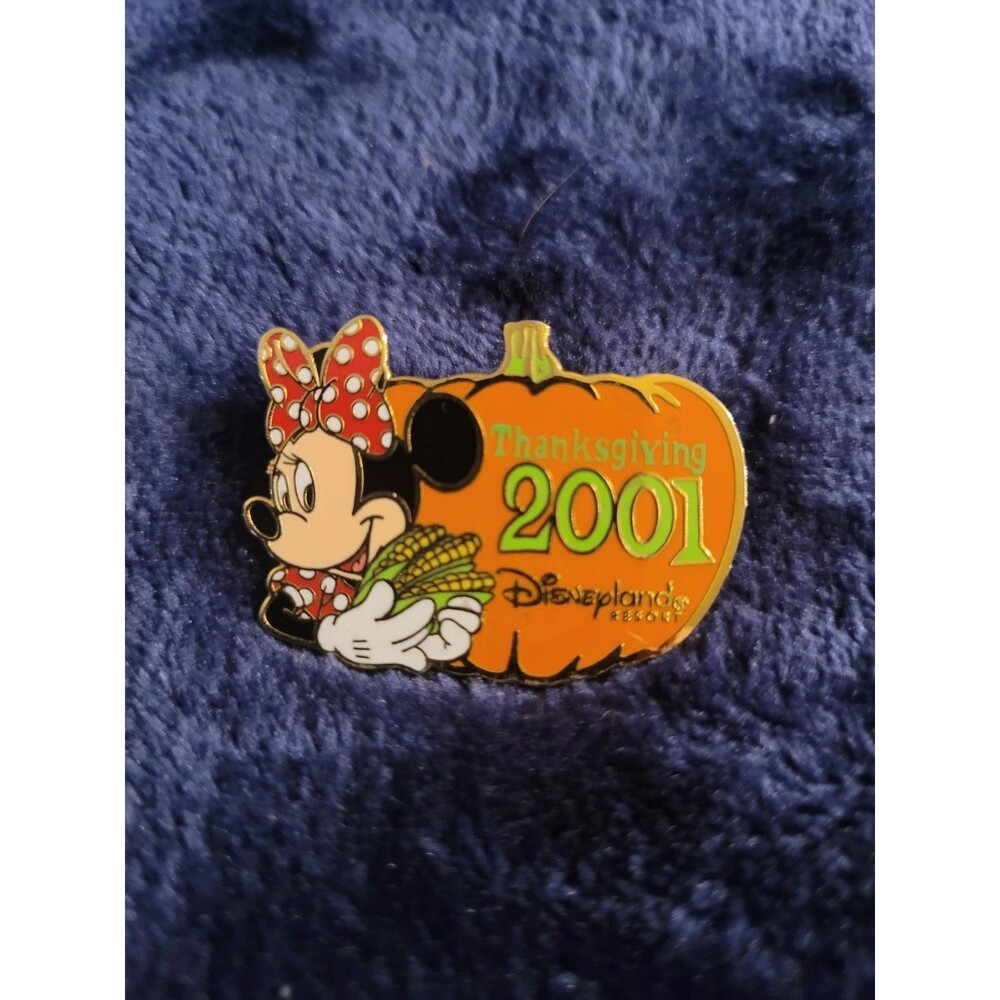 Disney Pin 2001 DLR Cast Exclusive Holiday Series Minnie Mouse Thanksgiving